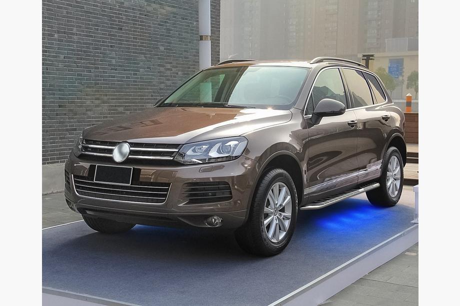 Volkswagen Touareg 2010-2018 гг. Боковые пороги в оригинальном стиле V3 (2 шт., алюминий) Фото 10