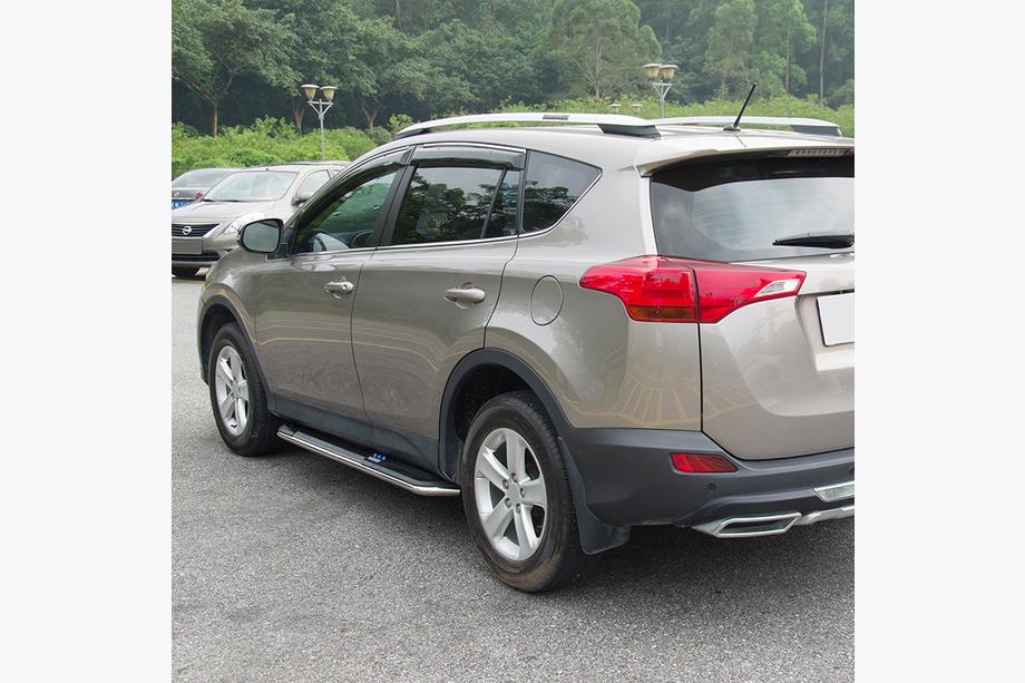 Toyota Rav 4 2013-2018 гг. Боковые Подножки OEM V5 (2016-2018, 2 шт, Алюминий) Фото 9
