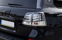 Toyota Land Cruiser 200 2007-2021 гг. Задние Фонари 2007-2015 (BlackEdition) фото 2
