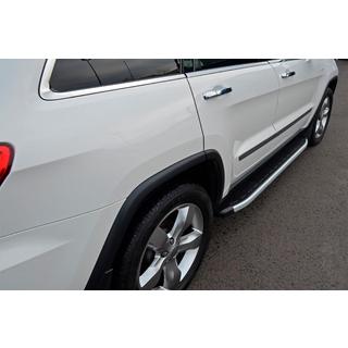 Боковые Подножки Fullmond (2 шт, алюминий) Kia Sportage 2010-2015 гг. фото 1