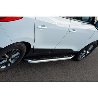 Боковые Подножки Fullmond (2 шт, алюминий) Kia Sportage 2010-2015 гг. фото 2