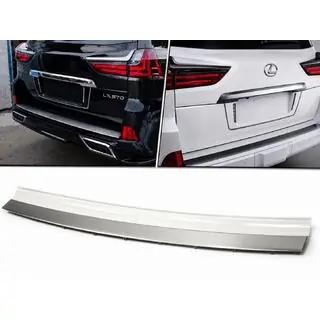 Вставка заднего бампера с хромом (2016+) Lexus LX570/450d 2008-2022 гг. фото 1