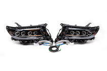 Toyota Land Cruiser Prado 150 2009-2023 гг. Передние фары Lexus-Design 4-LED V1 (2017+, 2 шт) фото 5