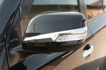 Toyota Land Cruiser Prado 150 2009-2023 гг. Накладки на зеркала (2 шт, хром) фото 1