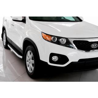 Боковые пороги Fullmond (2 шт., алюминий) Kia Sorento II XM 2009-2014 гг. фото 1