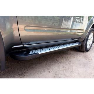 Боковые Подножки Allmond Grey (2 шт., Алюминий) Nissan Pathfinder R51 2005-2014 гг. фото 3