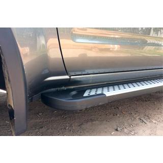 Боковые Подножки Allmond Grey (2 шт., Алюминий) Nissan Pathfinder R51 2005-2014 гг. фото 4