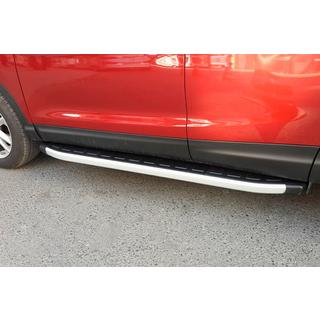 Боковые пороги Fullmond (2 шт., алюминий) Nissan Qashqai 2010-2014 гг. фото 2