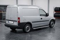 Opel Combo 2002–2012 гг. Боковые пороги Fullmond (2 шт., алюминий) фото 1