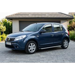 Боковые Подножки Fullmond (2 шт., Алюминий) Dacia Sandero 2007-2013 гг. фото 1