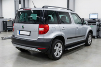 Skoda Yeti 2009-2017 гг. Боковые пороги Fullmond (2 шт, алюминий) фото 1