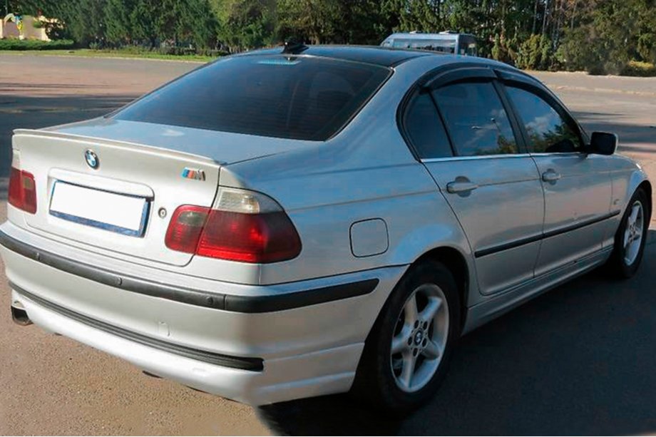 BMW 3 серия E46 1998-2006 гг. Ветровики SD (4 шт, HIC) Image