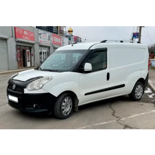 Ветровики на окна (2 шт, HIC) Fiat Doblo II 2010-2022 гг. фото 3