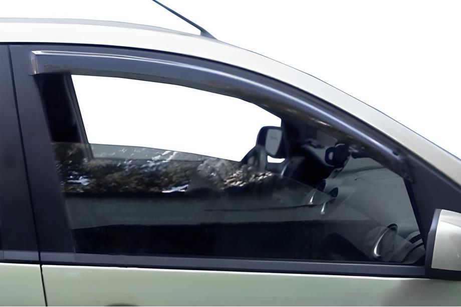 Ford Fiesta 2002-2008 гг. Ветровики на окна (4 шт, HIC) Фото 5