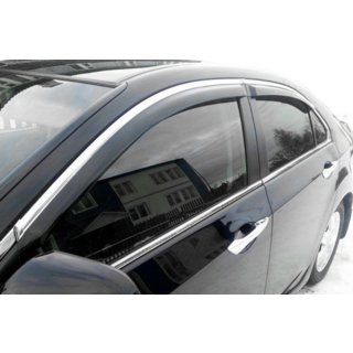 Ветровики с хромированным молдингом SD (4 шт, HIC) фото 1
