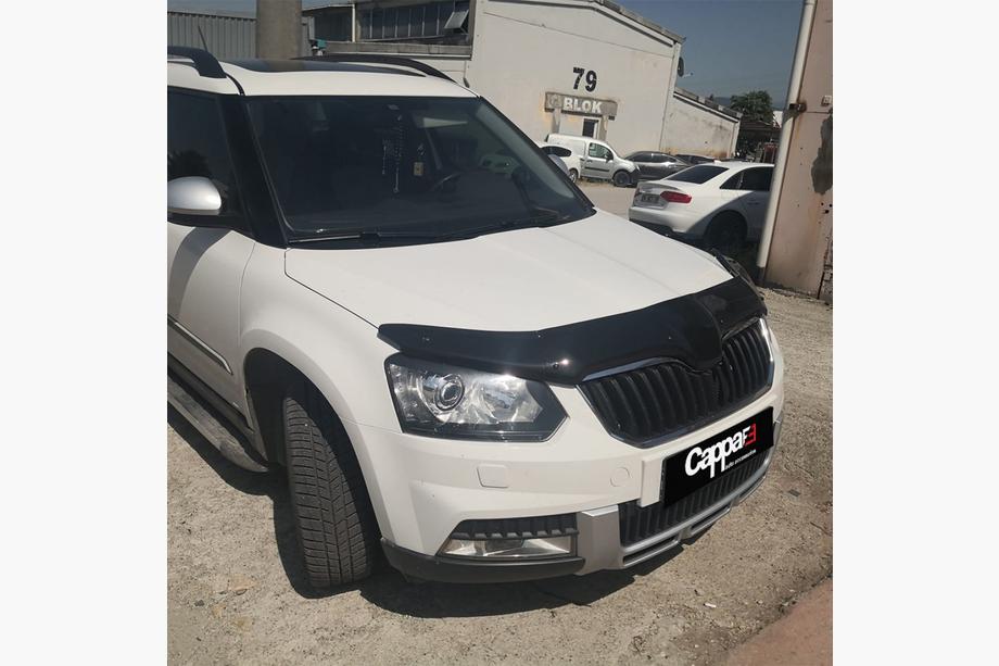 Skoda Yeti 2009-2017 гг. Дефлектор капота 2013+ (EuroCap) Image