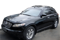 Infiniti FX 2003-2008 гг. Ветровики на окна (4 шт, HIC) фото 1