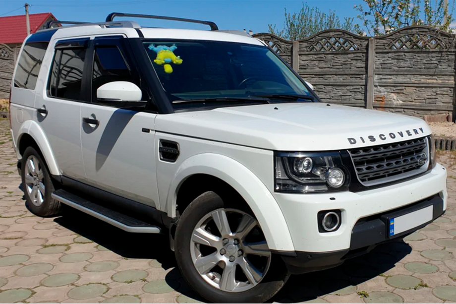 Land Rover Discovery IV 2009-2017 гг. Ветровики на окна (4 шт, HIC) Фото 9