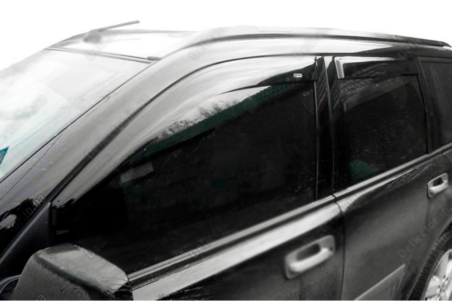 Nissan X-trail T30 2002-2007 гг. Ветровики на окна (4 шт, HIC) Фото 5