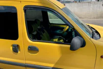 Renault Kangoo 1998-2008 гг. Ветровики на окна 8 см (2 шт, HIC) фото 1