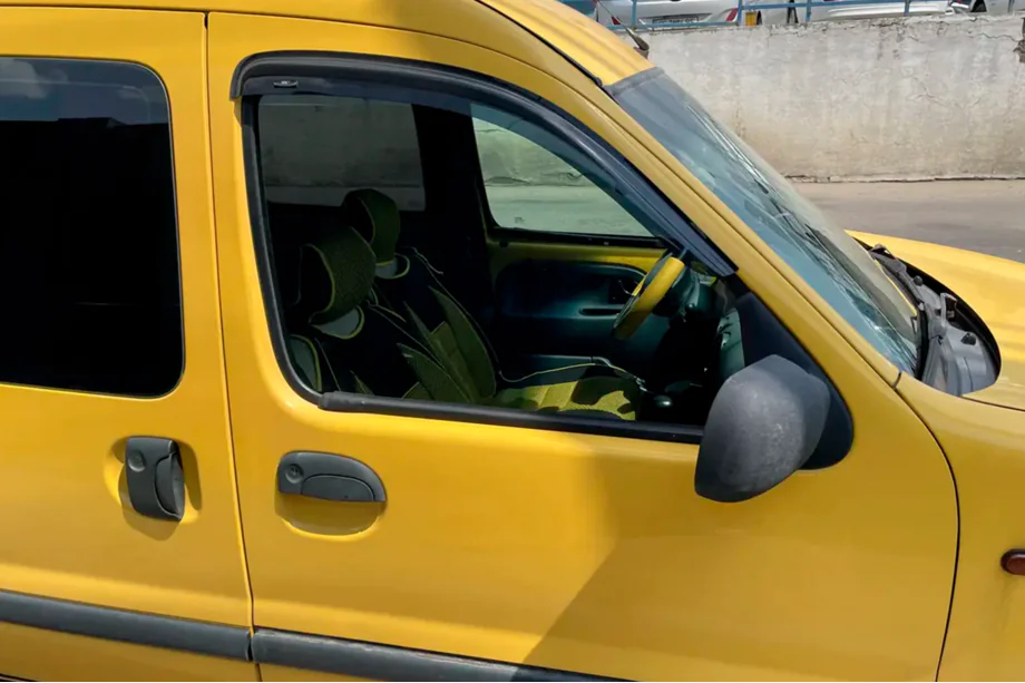 Renault Kangoo 1998-2008 гг. Ветровики на окна 8 см (2 шт, HIC) Image