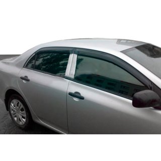 Ветровики на окна (4 шт, HIC) Toyota Corolla 2007-2013 гг. фото 3