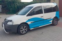 Volkswagen Caddy 2004-2010 гг. Ветровики на окна (2 шт, HIC) фото 11
