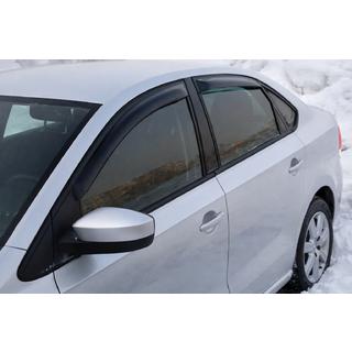 Ветровики SD (4 шт, HIC) Volkswagen Polo 2010-2017 гг. фото 3