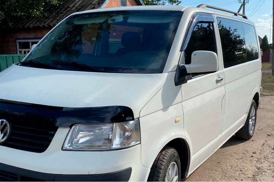 Volkswagen T5 Transporter 2003-2010 гг. Ветровики на окна (2 шт, HIC) Image