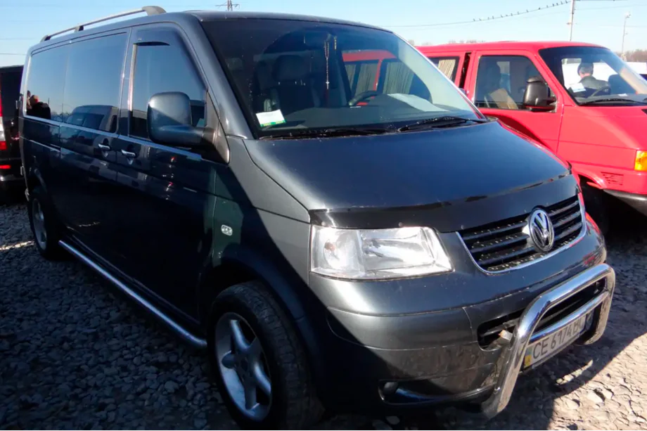 Volkswagen T5 Caravelle 2004-2010 гг. Ветровики на окна (2 шт, HIC) Фото 11