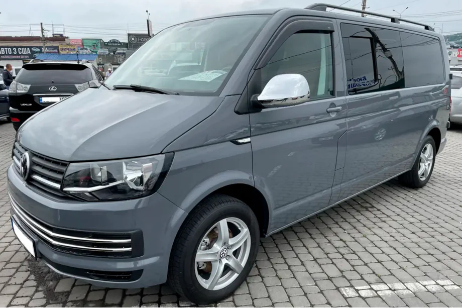 Volkswagen T5 Caravelle 2004-2010 гг. Ветровики на окна (2 шт, HIC) Фото 13