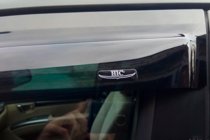 Hyundai Santa Fe 2 2006-2012 гг. Ветровики на окна (4 шт, HIC) фото 9