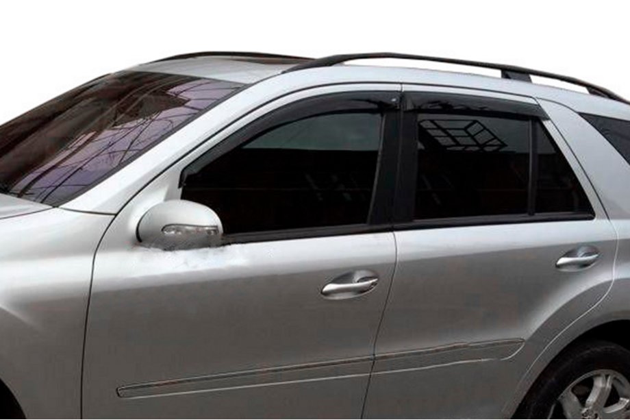 Mercedes ML W163 1997-2005 гг. Ветровики на окна (4 шт, HIC) Фото 7