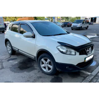 Ветровики на окна (4 шт, HIC) Nissan Qashqai 2007-2010 гг. фото 4