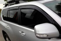 Toyota Land Cruiser Prado 150 2009-2023 гг. Ветровики 8 см (4 шт, HIC) фото 11