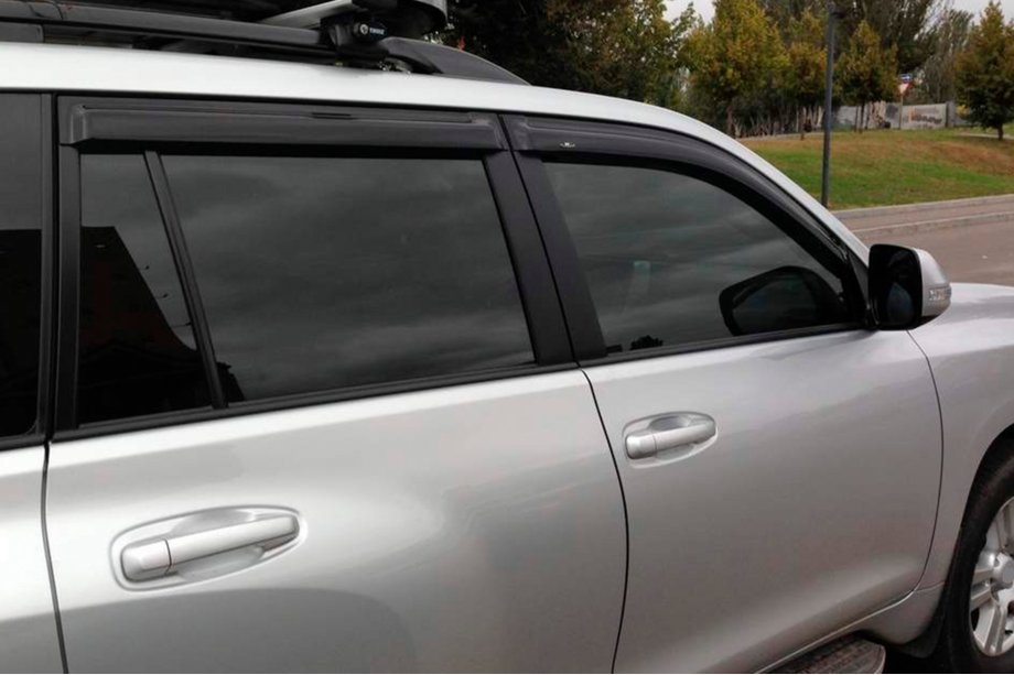 Toyota Land Cruiser Prado 150 2009-2023 гг. Ветровики 8 см (4 шт, HIC) Фото 18