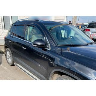 Ветровики на окна (4 шт, HIC) Volkswagen Tiguan 2007-2016 гг. фото 4