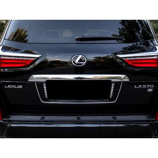 Задний держатель номерного знака с LED (2007-2023) Lexus LX570/450d 2008-2022 гг. фото 3