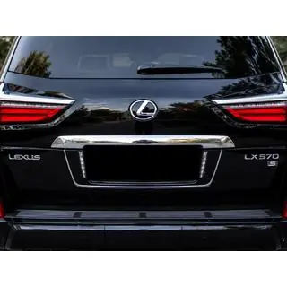 Задний держатель номерного знака с LED (2007-2023) Lexus LX570/450d 2008-2022 гг. фото 3
