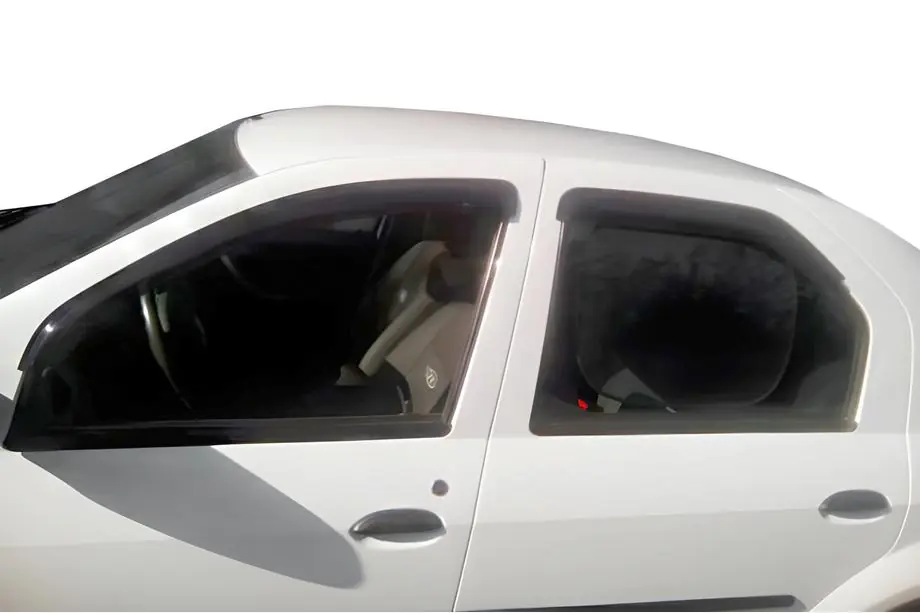 Dacia Logan I 2005-2008 гг. Ветровики на окна (4 шт, HIC) Фото 1