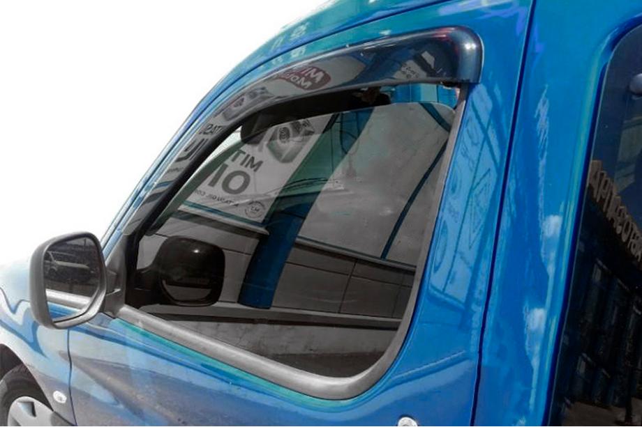 Peugeot Partner 1996-2008 гг. Ветровики на окна (2 шт, HIC) Image