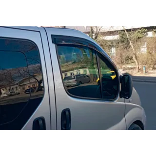Ветровики на окна (2 шт, HIC) Nissan Primastar 2002-2014 гг. фото 1