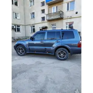 Рейлинги Хром турецкий дизайн (2 шт) Mitsubishi Pajero Wagon III 1999-2006 гг. фото 4