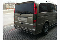 Mercedes Viano 2004-2014 гг. Накладка на задний бампер Sport (грунт под покраску) фото 1