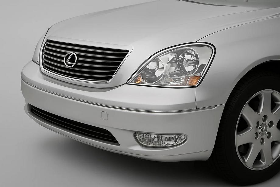 Lexus LS 2001-2006 гг. Хром Накладки на Фары (2 шт., Пластик) Фото 3
