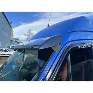 Козырек на лобовое стекло (черный глянец, 5мм) фото 2