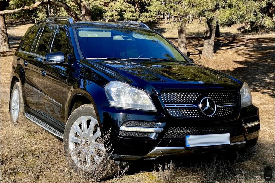 Mercedes GL class X164 2006-2012 гг. Передняя решетка радиатора Diamond (2006-2009) Фото 4
