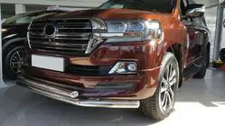 Toyota Land Cruiser 200 2007-2021 гг. Передняя дуга ST014 (2015+, нержавейка) фото 2