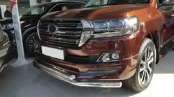 Toyota Land Cruiser 200 2007-2021 гг. Передняя дуга ST014 (2015+, нержавейка) фото 5