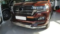 Toyota Land Cruiser 200 2007-2021 гг. Передняя дуга ST014 (2015+, нержавейка) фото 6